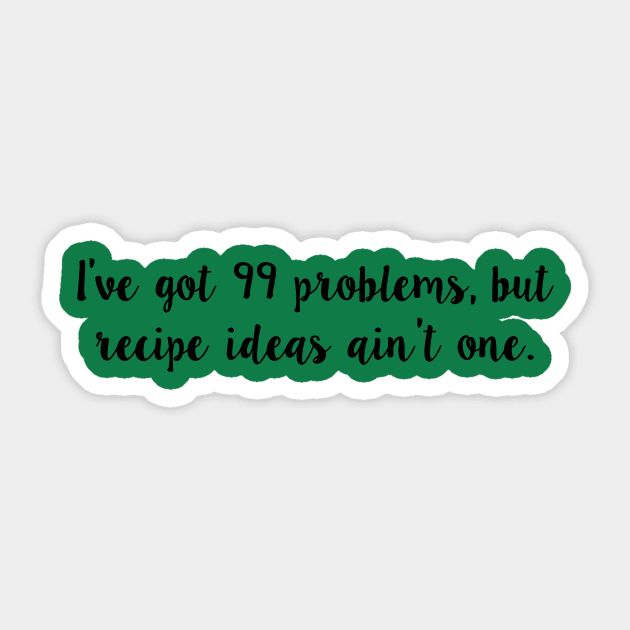 Food Blogger Problems Sticker by winsteadwandering